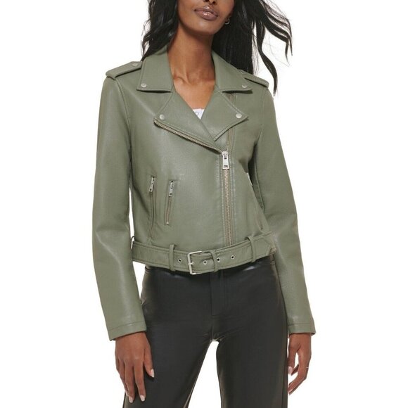 Levi Strauss & Co. Jackets & Blazers - Levi Strauss & Co. Womens Belted Warm Motorcycle Jacket Outerwear Plus 3X
